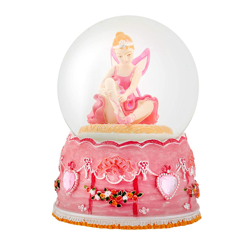 Gift Item Unique Fairy King Prince And Princess Custom Mini Snow Globe