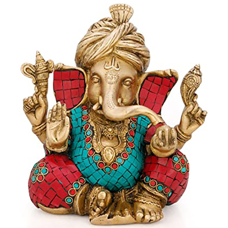 Hindu elephant god of success polyresin ganesh idols