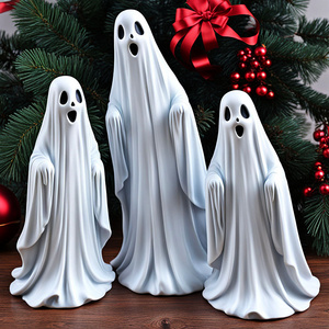 Halloween party home outdoor horror decoration gift statue custom resin craft cute high ghost figurine ornaments