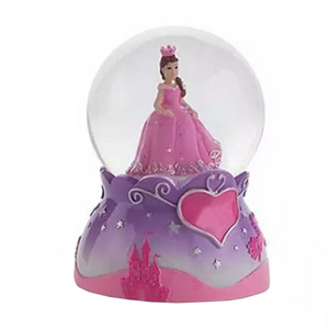 Gift Item Unique Fairy King Prince And Princess Custom Mini Snow Globe