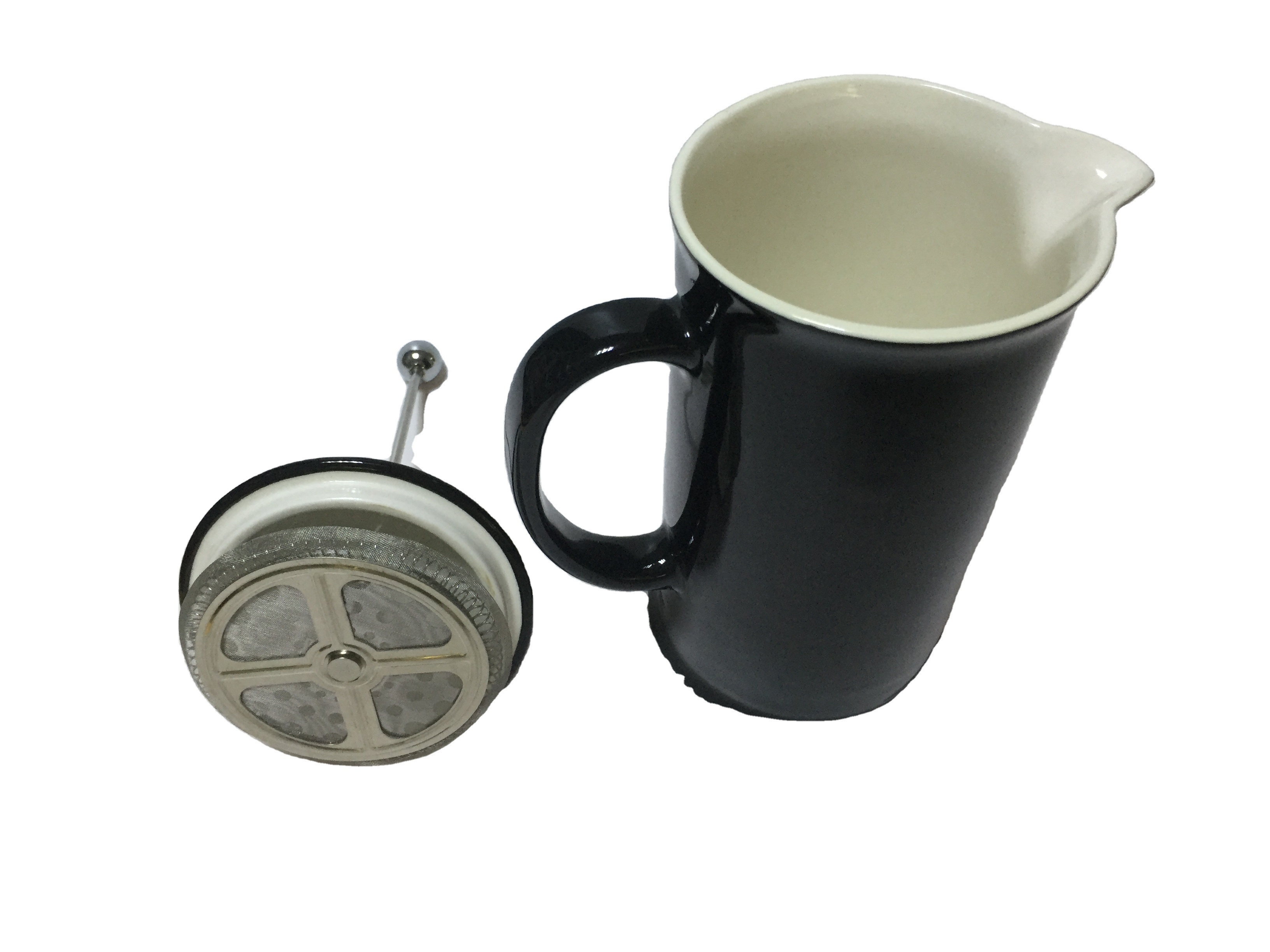 OEM wholesale custom gift high quality coffee maker home appliances decorative ceramic french press