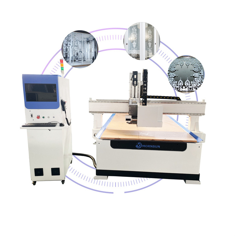 Factory New Arrival Mirror Laser Glass Engraving Machine Glass Sand Machinery Sandblasted Glass Making Machine for Retail