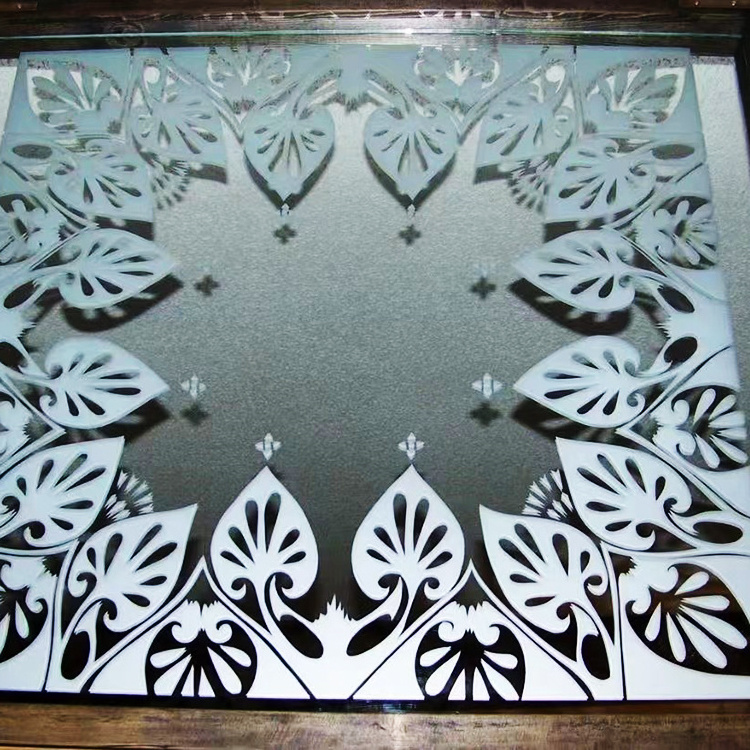 Low Price Glass Cutting And Engraving CNC Laser Glass Frosting Sandblasting Machine for Glass Bathroom Mirror