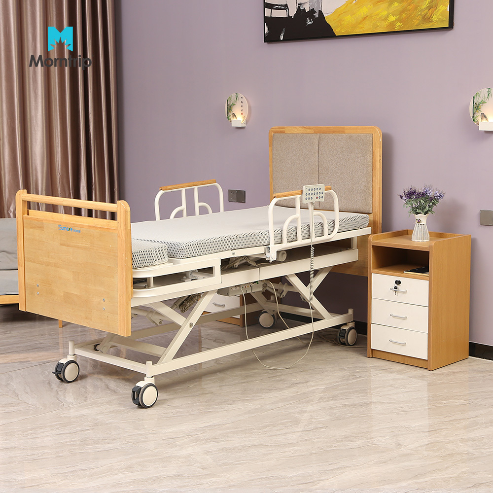 Hospital Adjustable Auto Patient Turning Lifting Bed Home Care Rotating Electric Bed for Elderly Nursing