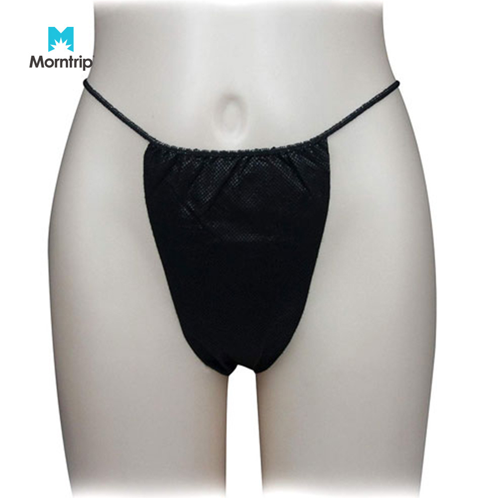 Nonwoven G-string Disposable Panties Sexy SPA Underwear for Asian Women Adults Self Supporting Bag Underwear Factory PP 35 Gsm