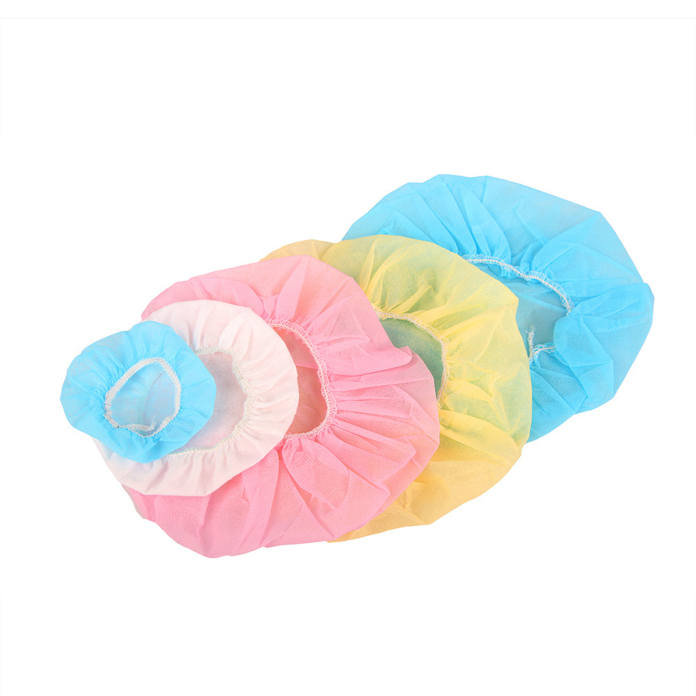 CE Approved Medical Disposable PP Surgical Cap Doctor Nurse Bouffant Cap Non Woven Hair Covers Mob Clip Cap