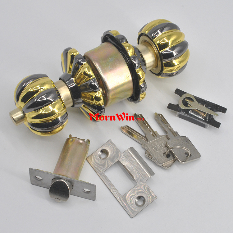 Entrance Privacy Bedroom Cylindrical Door Knob Locks,high security double sided cylindrical door wood knob lock