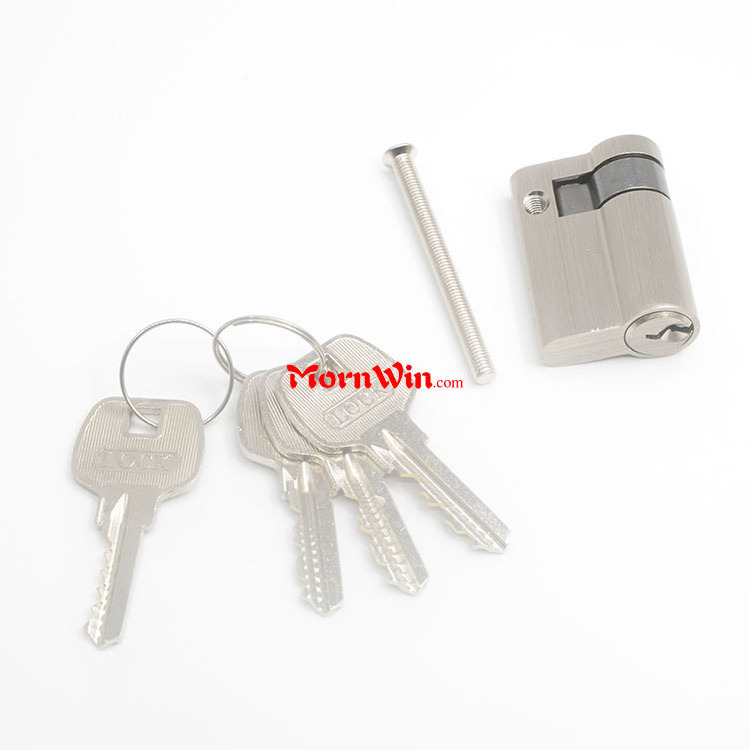 Door decoration high security full brass half door cylinder with master key