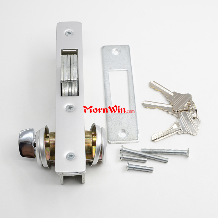 Hook sliding aluminum door mortise lock for KFC door