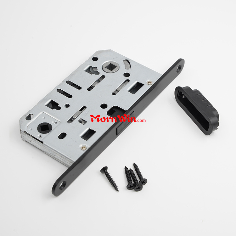 Black Magnetic Lock Body Magnetic Door Lock 50mm Backset Door Mortise Lock