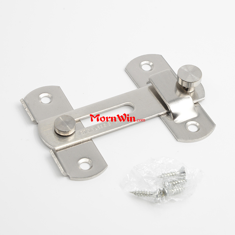 Stainless Steel Hasp Latch Lock Sliding Door Chain Locks Security Tools Hardware For Window Cabinet