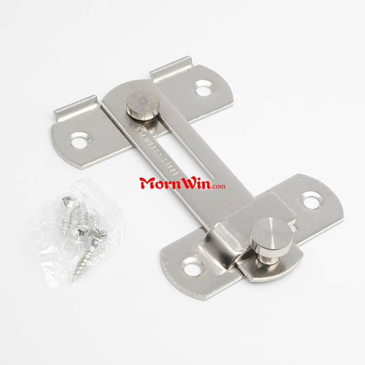 Stainless Steel Hasp Latch Lock Sliding Door Chain Locks Security Tools Hardware For Window Cabinet