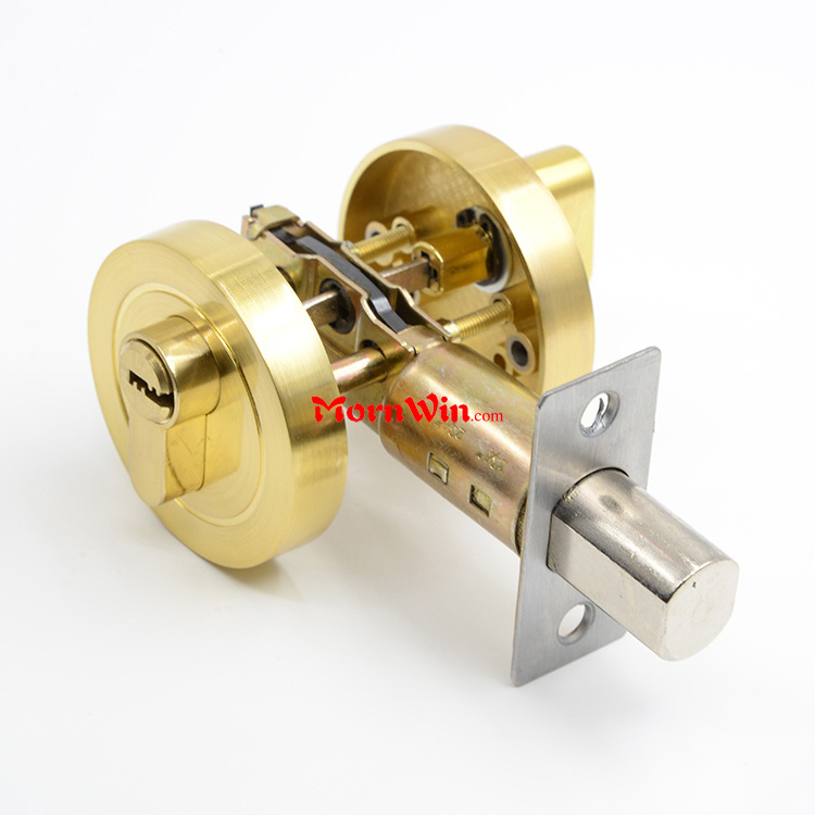 Gold Zinc Alloy Double Single Cylinder Deadbolt Door lock