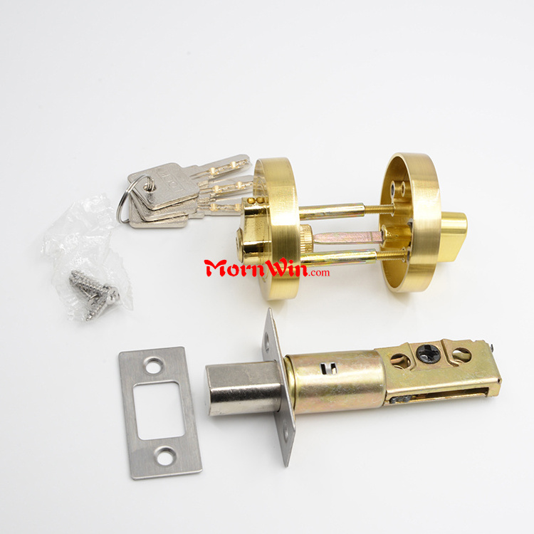 Gold Zinc Alloy Double Single Cylinder Deadbolt Door lock