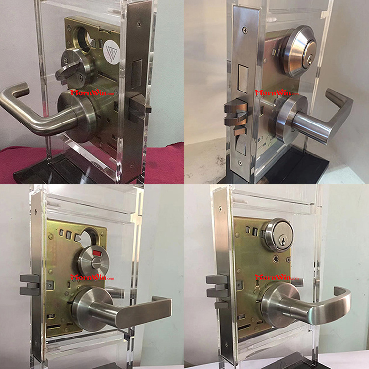 American ANSI BHMA A156.13 Grade 1 Highest Security UL listed Office function F04 Fire rated mortise lock body