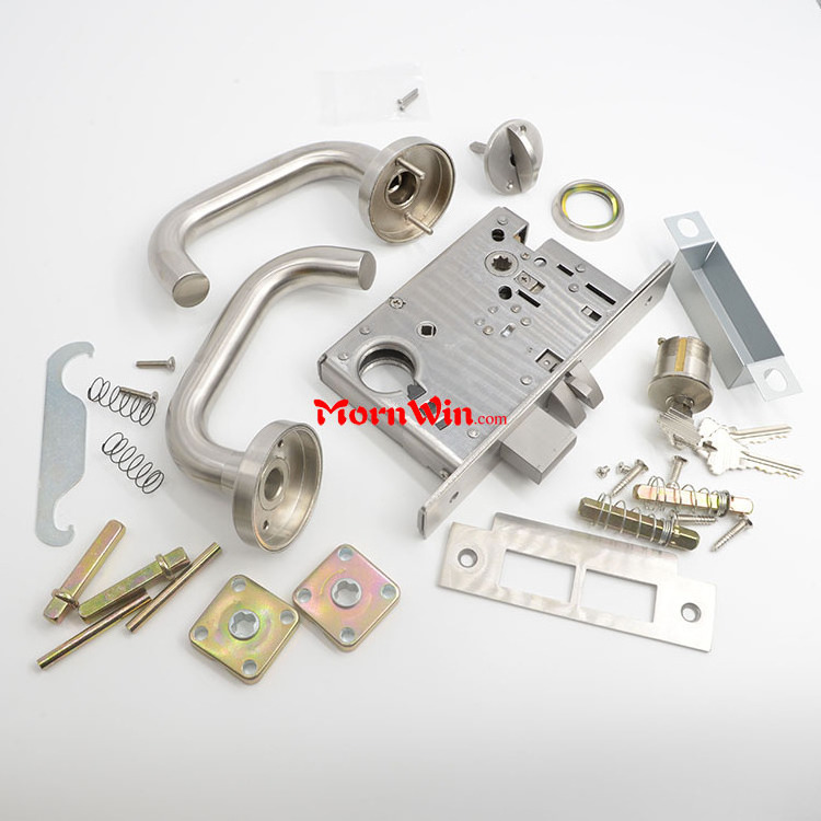 American ANSI BHMA A156.13 Grade 1 Highest Security UL listed Office function F04 Fire rated mortise lock body