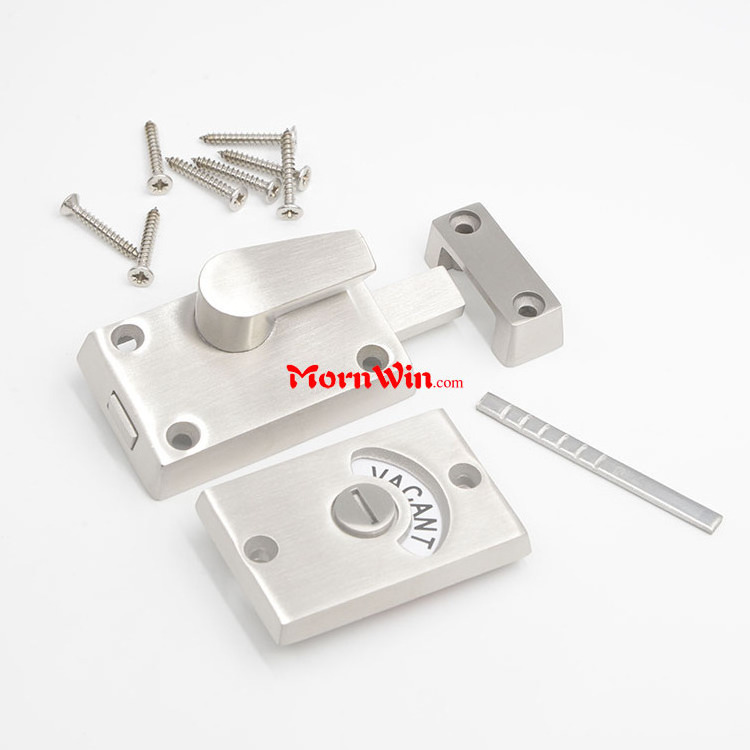 304 Stainless Steel Bathroom Latch Toilet Partition Door Lock Public Toilet Lock Toilet Indicator Lock