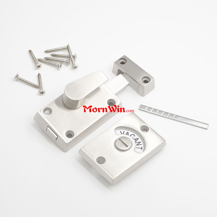 304 Stainless Steel Bathroom Latch Toilet Partition Door Lock Public Toilet Lock Toilet Indicator Lock