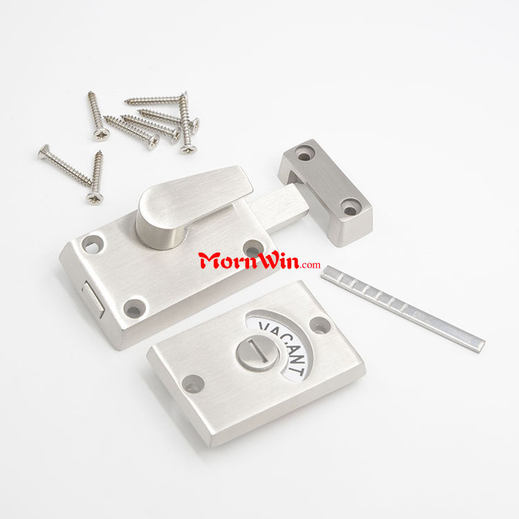 304 Stainless Steel Bathroom Latch Toilet Partition Door Lock Public Toilet Lock Toilet Indicator Lock