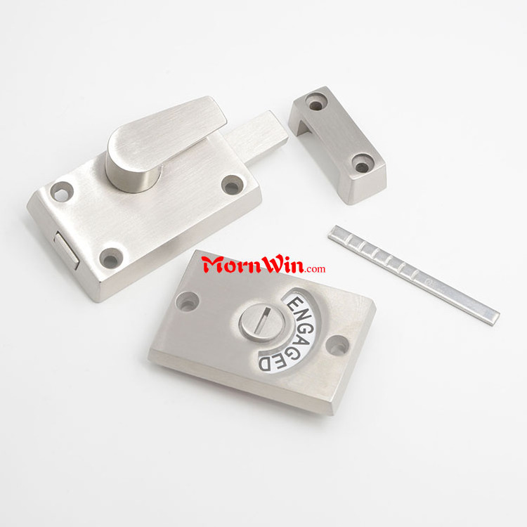 304 Stainless Steel Bathroom Latch Toilet Partition Door Lock Public Toilet Lock Toilet Indicator Lock