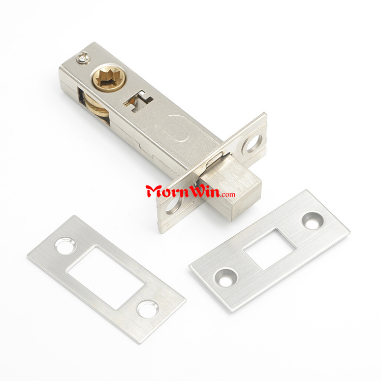 Brass square dead bolt cylinder lock latch passage tubular lock privacy bathroom latch