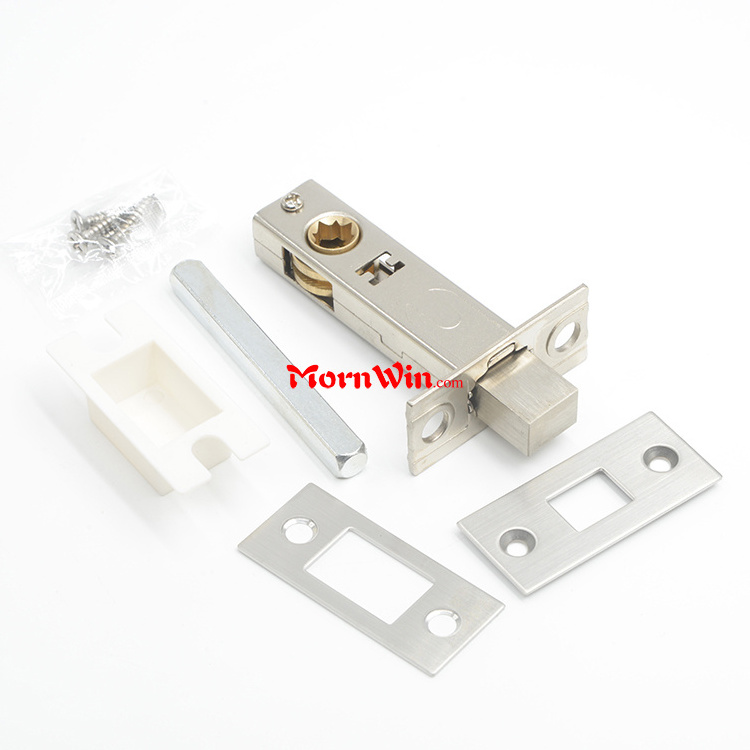 Brass square dead bolt cylinder lock latch passage tubular lock privacy bathroom latch