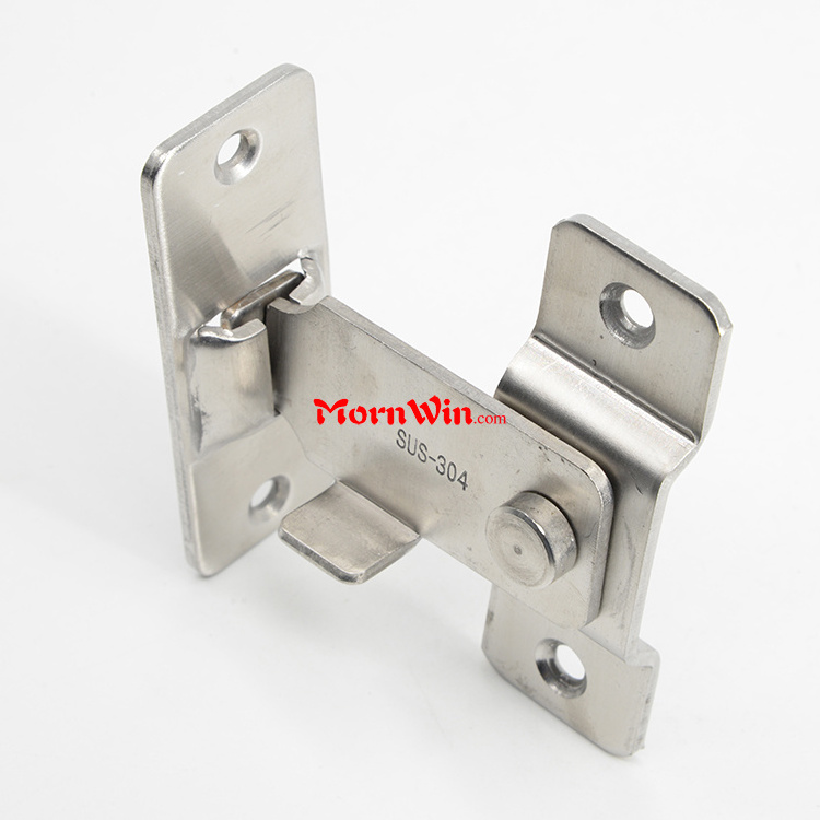 Professional OEM Stainless Steel Self Defense Gate Door Holder Flip Increase Door Latch for Living Room