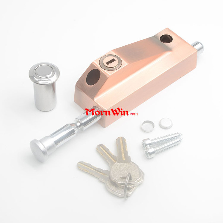 Factory direct sales high quality with key spring latch lock heavy duty latch