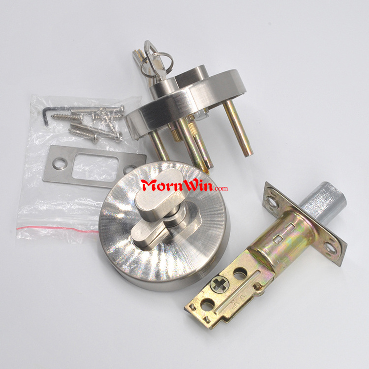 Zinc alloy round door lock deadbolt