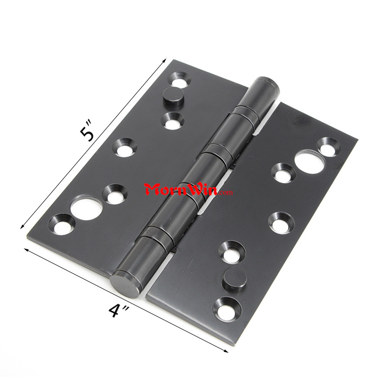 Black Stainless steel single hook double pin burglarproof door hinges anti theft door hinges