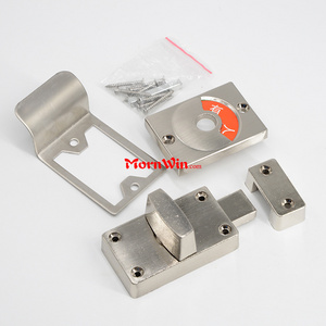 Hot Sale Durable Rustproof Zinc Alloy Toilet Cubicle  Partition Door Lock Stainless Steel Indication Lock