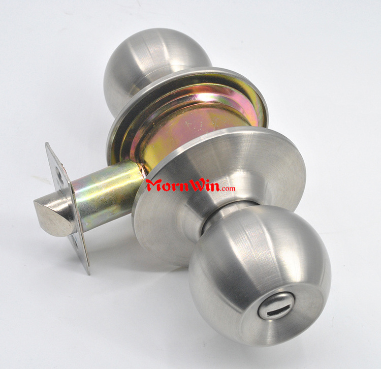 Hot sale Hotel Lock Knobset Cylindrical 304 Stainless Steel Knob for Hotel Door Lock