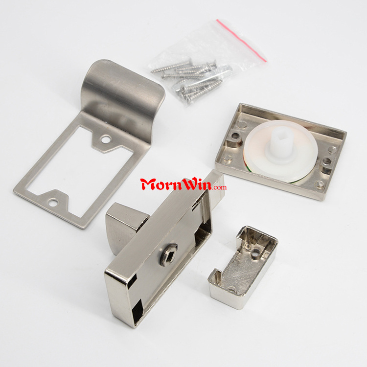 Construction bathroom hardware stainless steel 304 toilet door bolt latch indication thumb turn lock