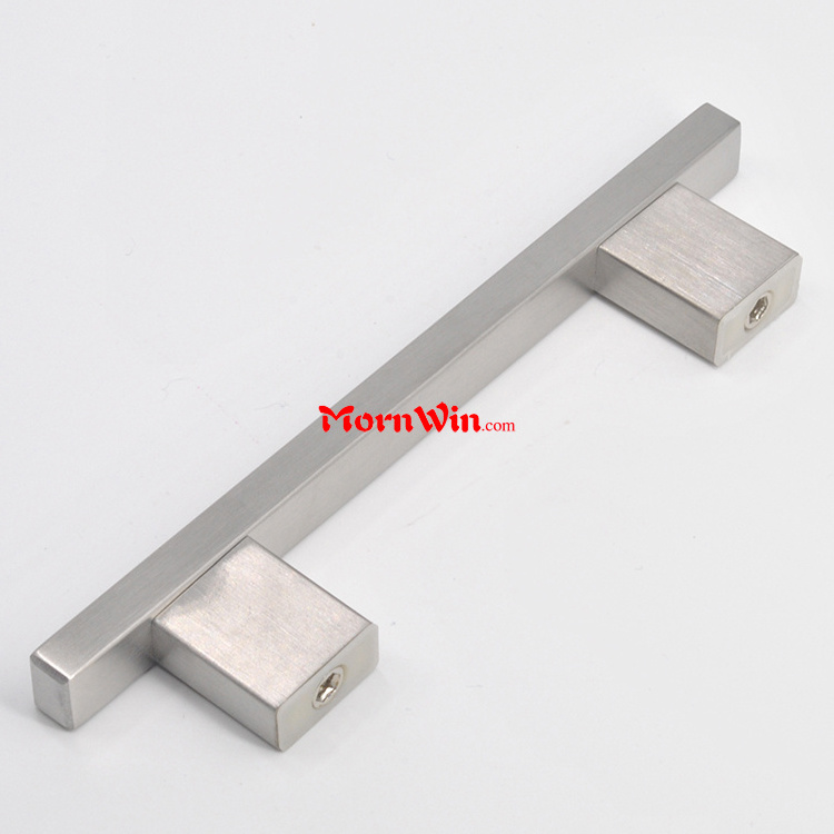 Modern stainless steel furniture square cabinet handles,Square T bar Stainless Steel Cabinet Handle