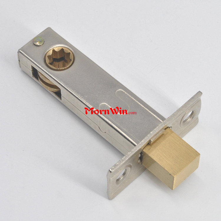 Single 60mm 70mm Backset Bathroom Tubular Deadbolt Mortise Square Latch Lock Without Spring