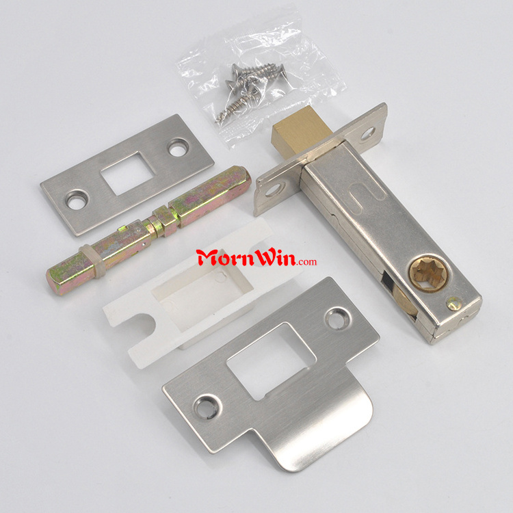 Single 60mm 70mm Backset Bathroom Tubular Deadbolt Mortise Square Latch Lock Without Spring