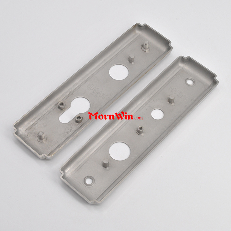 Stainless steel door handle lock set square long plate cover