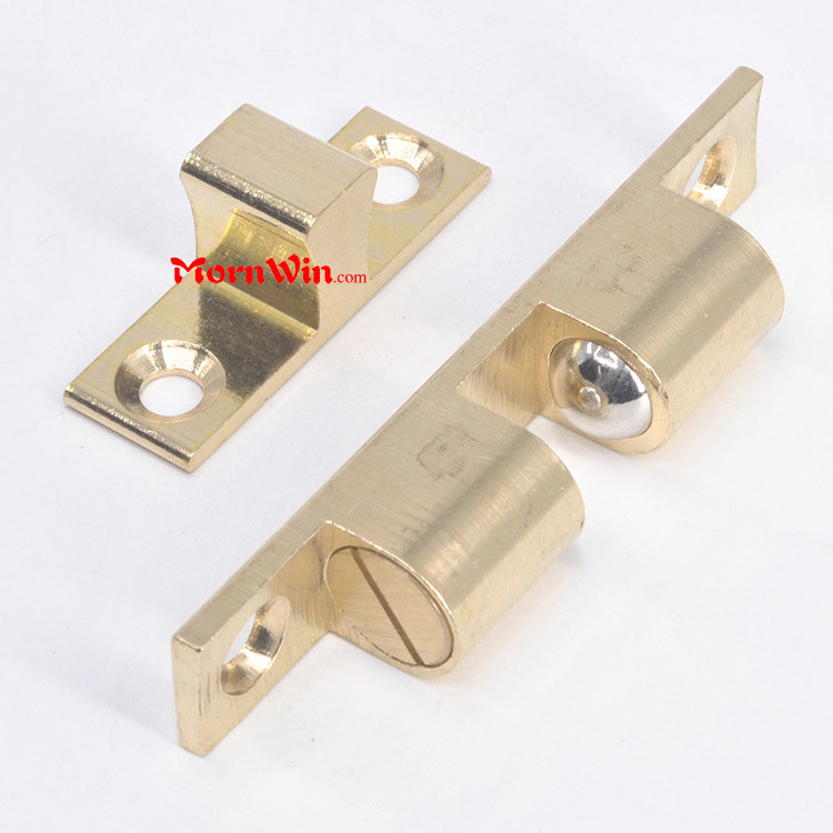 China hot sale brass safety door latch bolts,domestic toilet floor sliding golden cabinet closet home decoration solid door stop