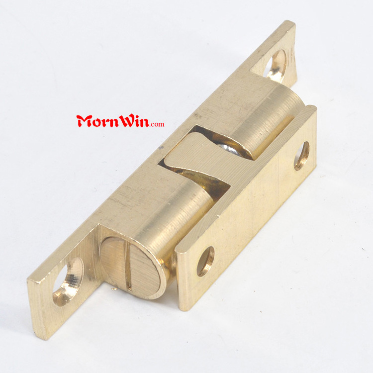 China hot sale brass safety door latch bolts,domestic toilet floor sliding golden cabinet closet home decoration solid door stop