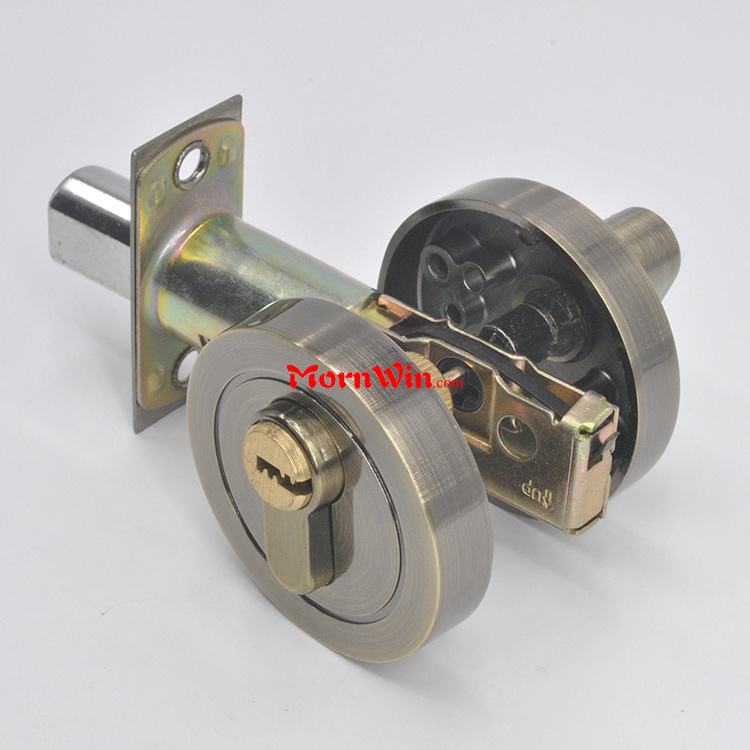 Top quality zinc alloy self locking deadbolt with lock,Deadbolt Lock Top Safe Deadbolt Factory Door Lock Hardware Supplier