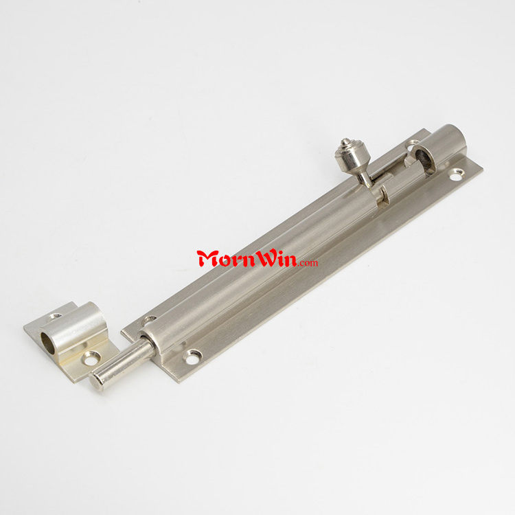 semi automatic Custom Sliding Latch Satin Aluminium Barrel Lock Security Door Bolt latch types hardware pin latch