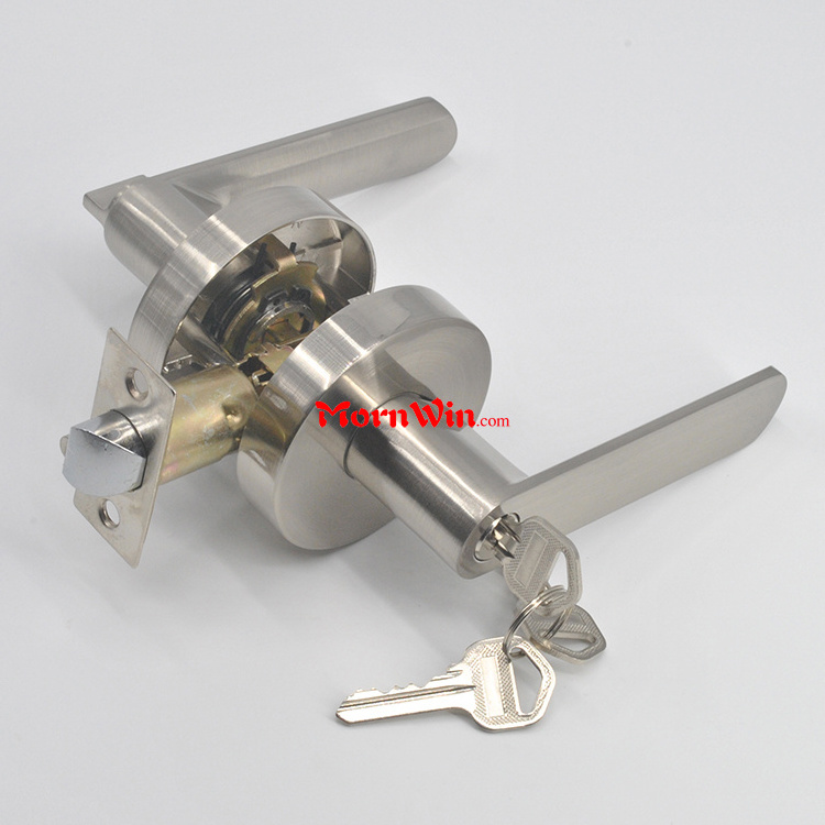 Smart design room door cylindrical zinc lever handle door locks