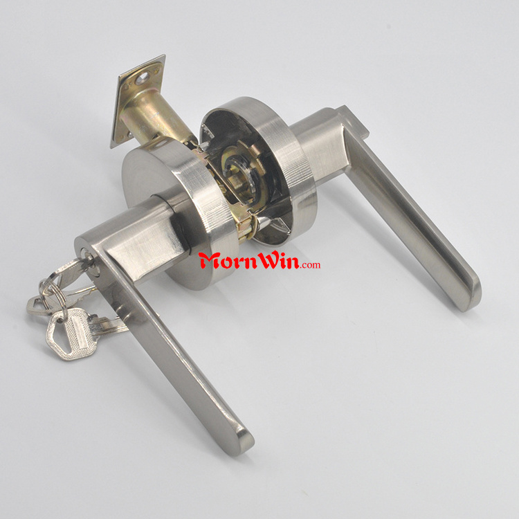 Smart design room door cylindrical zinc lever handle door locks