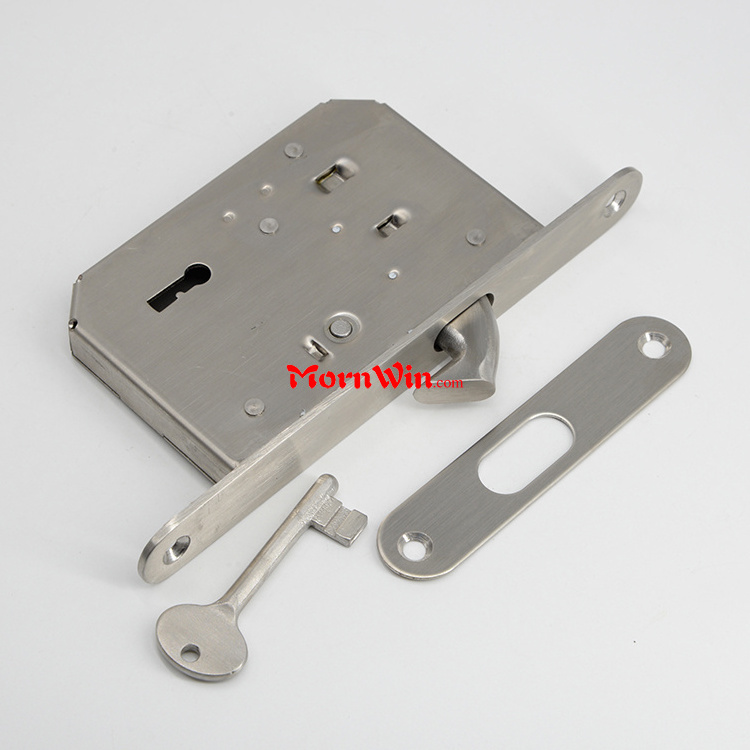 stainless steel security 50mm hook lock for sliding door cylinder 35mm hook bolt door lock Bathroom Door Mortise Lock