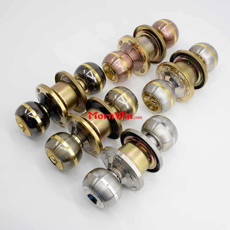 American quality travex heavy duty bronce cerradura tubular Brass Zamak Stainless Steel Cylindrical Leverset Knob Handle Lock