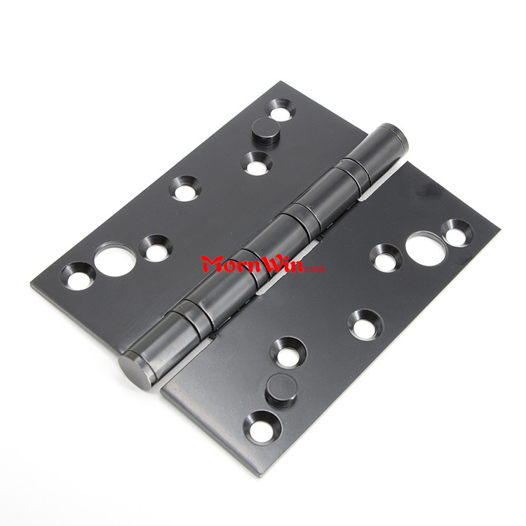 Black Stainless steel single hook double pin burglarproof door hinges anti theft door hinges