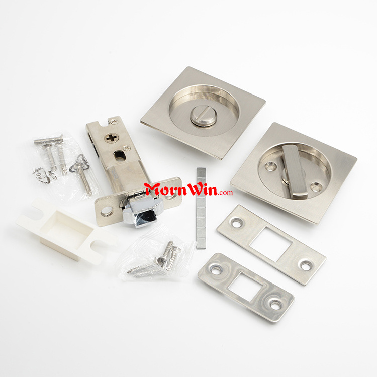 Square shape zinc alloy security sliding door lock