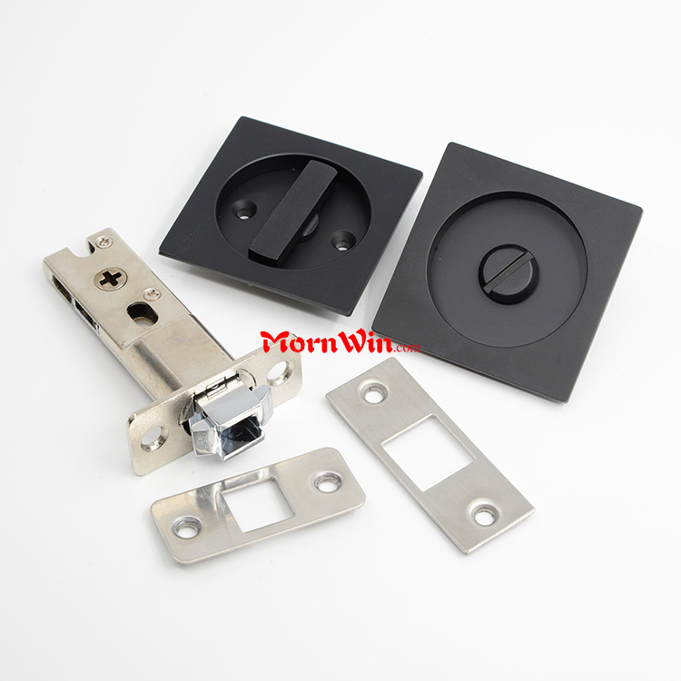 Square shape zinc alloy security sliding door lock