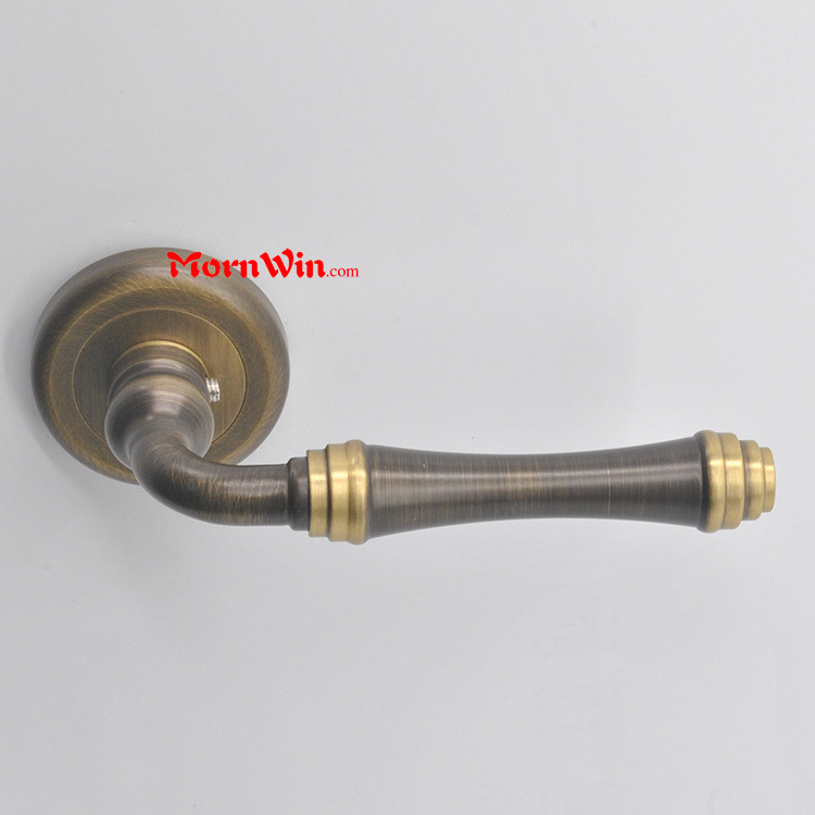 Top quality custom size european fancy brass door handles