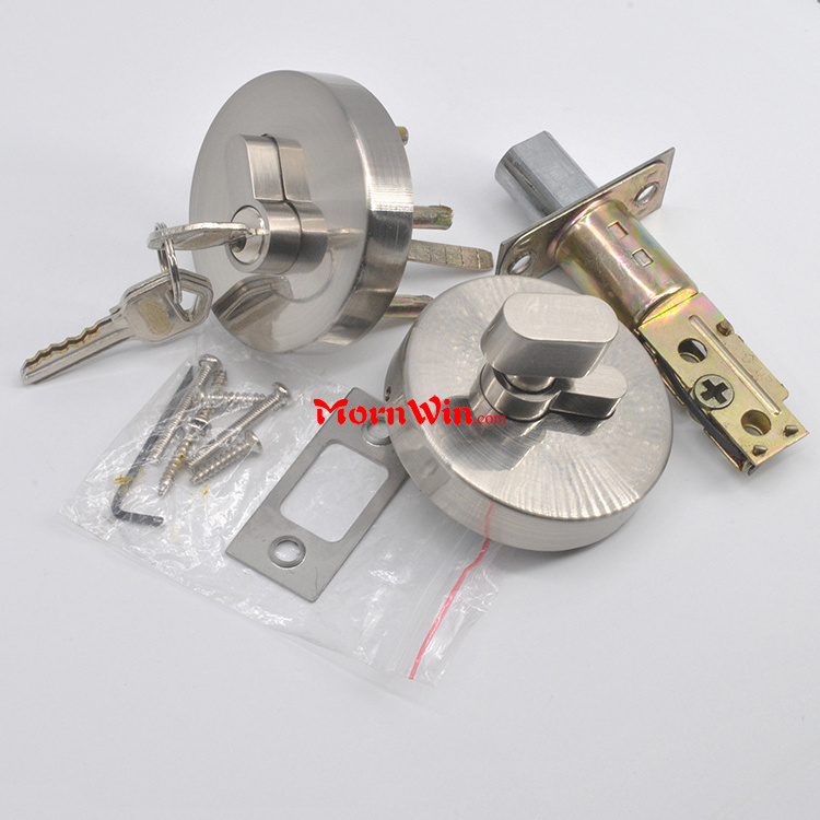 Zinc alloy round door lock deadbolt